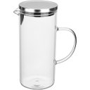 Ver imagem 1 de Jarra Agua Suco Home&co Tampa Inox Borossilicato 1,3l 22x10x10cm Transparente