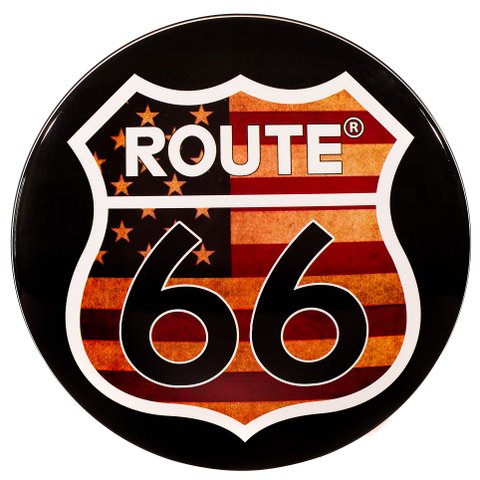 Luminoso de Parede Route 66 Usa Retrô Vintage para Bar, Garagem, Churrasqueira, Espaço Gourmet