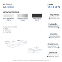 Ver imagem 6 de Kit de Acessórios para Banheiro Alto Brilho 2 Peças 2010or Grego Metal