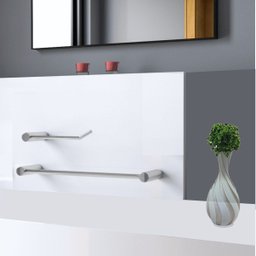 Kit de Acessórios para Lavabo e Banheiro Orion Prata Polido 2010or.prpl - 2
