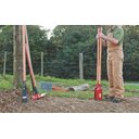 Ver imagem 2 de Cavadeira Articulada Tramontina em Aço com Cabo de Madeira 145 Cm e Batente em Polipropileno Tramont