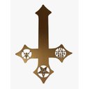 Ver imagem 1 de Cruz Invertida com Sigilo da Triade:marrom