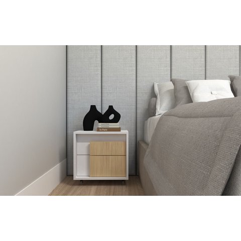 Mesa de Cabeceira Milano Night com Rodizios Premium