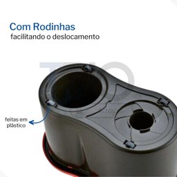 Mop Giratório 360 com Cesto em Inox Limpeza Geral Esfregão - 8