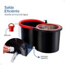 Ver imagem 6 de Mop Giratório 360 com Cesto em Inox Limpeza Geral Esfregão
