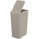 Ver imagem 7 de Lixeira Cesto de Lixo 8l com Tampa Click Retangular Banheiro Cozinha | Astra - Argila