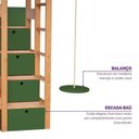 Ver imagem 7 de Treliche Active Play com Balanço Infantil Direita Climb Casatema MadeiraOriginals Verde