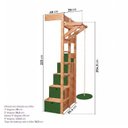 Ver imagem 4 de Treliche Active Play com Balanço Infantil Direita Climb Casatema MadeiraOriginals Verde