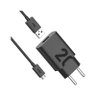 CARREGADOR DE TOMADA TURBOPOWER 20W MOTOROLA PRETO C/CABO MICRO USB - 1