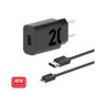 CARREGADOR DE TOMADA TURBOPOWER 20W MOTOROLA PRETO C/CABO MICRO USB - 2