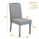 Ver imagem 2 de Kit 2 Cadeiras para mesa de Jantar Munique Amendoa/Café New Ceval
