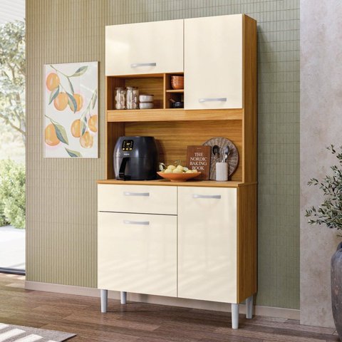Cozinha Compacta 4 Portas 1 Gaveta Malta