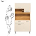 Ver imagem 3 de Cozinha Compacta 4 Portas 1 Gaveta Malta
