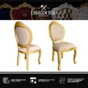 Ver imagem 6 de 3 Cadeira Medalhao Madeira Maciça Design Ingles Luxo Poltrona Entalhada Renascentista Natural Ingles