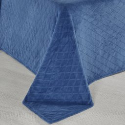 Cobertor Avulso Casal com efeito Pele de Carneiro - Chamber Sherpa Azul Stone - Tekstil - 5