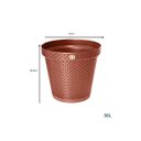 Ver imagem 6 de Kit C/ 5 Vasos Redondo Rattan Terracota 36l Anti Dengue