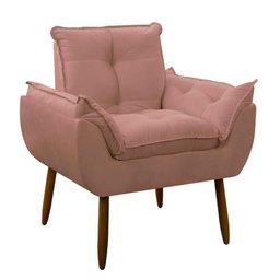 Poltrona Decorativa Sala de Estar Escritório Quarto Prime Cor: Rosa - 7