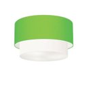 Ver imagem 1 de Plafon para Quarto Cilíndrico Sq-3045 Cúpula Cor Verde Limão Branco