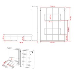 Cama Articulada Casal Ambiente Cm8016 Branco - Tecnomobili - 8