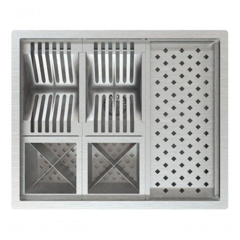 Calha Quadrada Varanda Gourmet Inox P/acessórios Louça