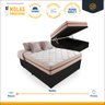 Cama Box Baú Viúva + Colchão de Molas Ensacadas Anjos Classic 128cm - 2