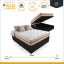 Ver imagem 2 de Cama Box Baú Viúva + Colchão de Molas Ensacadas Anjos Classic 128cm