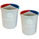 Ver imagem 1 de Lixeiras Plástico com 3 Divisões Coleta Seletiva 2 Unidades