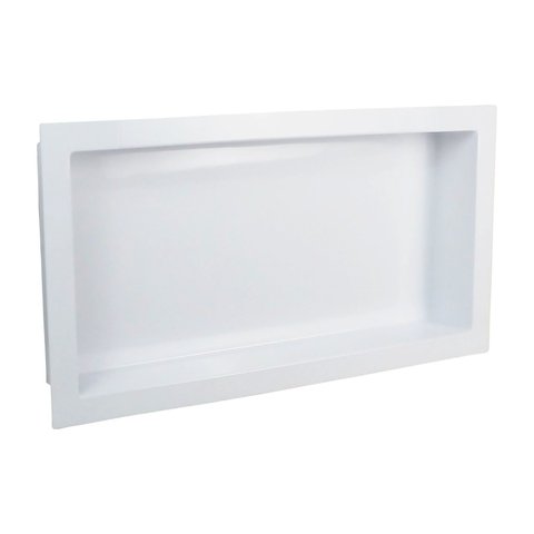 Nicho para Banheiro em Mármore Sintético Lizi 35x64 Cm
