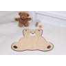 Tapete Infantil para Quarto Urso Fofo Bege - 1