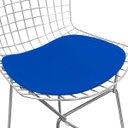Ver imagem 4 de Almofada Assento Bertoia - Cadeira ou Banqueta 162 - Bella Brasil Decor Couro Natural Preto