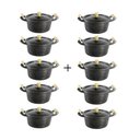 Ver imagem 1 de Jogo 10 Panelas Caçarolas Alumínio Fundido Craqueadas