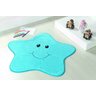 Tapete Infantil para Quarto Pelúcia Estrelinha Azul Turquesa - 1