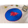 Tapete Infantil para Quarto Dino Baby Azul Royal - 1