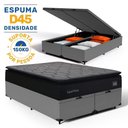 Ver imagem 4 de Cama Box Baú com Colchão de Espuma D45 Pillow Top Suport Prime Queen 158cm