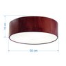 Plafon para Quarto em Madeira Cilíndrico Sq-3068 Cor Ipê - 2
