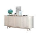 Ver imagem 4 de Painel para Tv Suspenso Ariana e Aparador Buffet Mercuri Off White – Dj Móveis