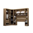 Ver imagem 5 de Guarda Roupa Casal Modulado de Canto 8 Portas e 4 Gavetas Avelã Pf-cinza Supremo Pf