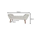 Ver imagem 3 de Calçadeira Madrid 195 cm Suede Branco