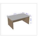 Ver imagem 3 de Mesa de Centro Sala de Estar Lilibeth Off White/Naturale