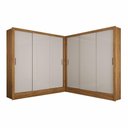 Ver imagem 3 de Closet Casal Duplo Dubai 6 Portas 6 Gavetas Cinamomo com Off White