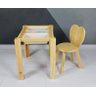 Kit Mesa Sensorial com Tampo + Bandejas + Cadeira Coração Pinus - 3