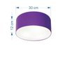Plafon para Quarto Cilíndrico Sq-3010 Cúpula Cor Roxo - 2