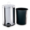 Ver imagem 3 de Lixeira Aço Inox C/pedal E Balde Interno 20 Litros - Brinox