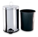 Ver imagem 3 de Lixeira Aço Inox C/pedal E Balde Interno 20 Litros - Brinox