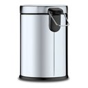 Ver imagem 2 de Lixeira Aço Inox C/pedal E Balde Interno 20 Litros - Brinox