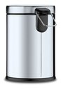 Ver imagem 2 de Lixeira Aço Inox C/pedal E Balde Interno 20 Litros - Brinox