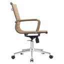 Ver imagem 5 de Kit 2 Cadeiras Giratória Baixa Office Manhattan Esteirinha Fratini Revestida em (pu) Fendi Base Rod