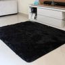Tapetes Peludo 2,80 x 1,90M Preto Fabrico Sob Medida Msg - 1