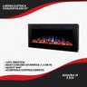 Lareira Eletrica, Tela 55", Tensao 220v, Frequencia 60hz, Potencia 1500w, Ipxo, Classe I - Cor Preta - 6