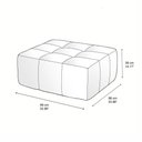 Ver imagem 3 de Puff para Apoio de Pés Modular 86cm Kappesberg Boucle Titanio